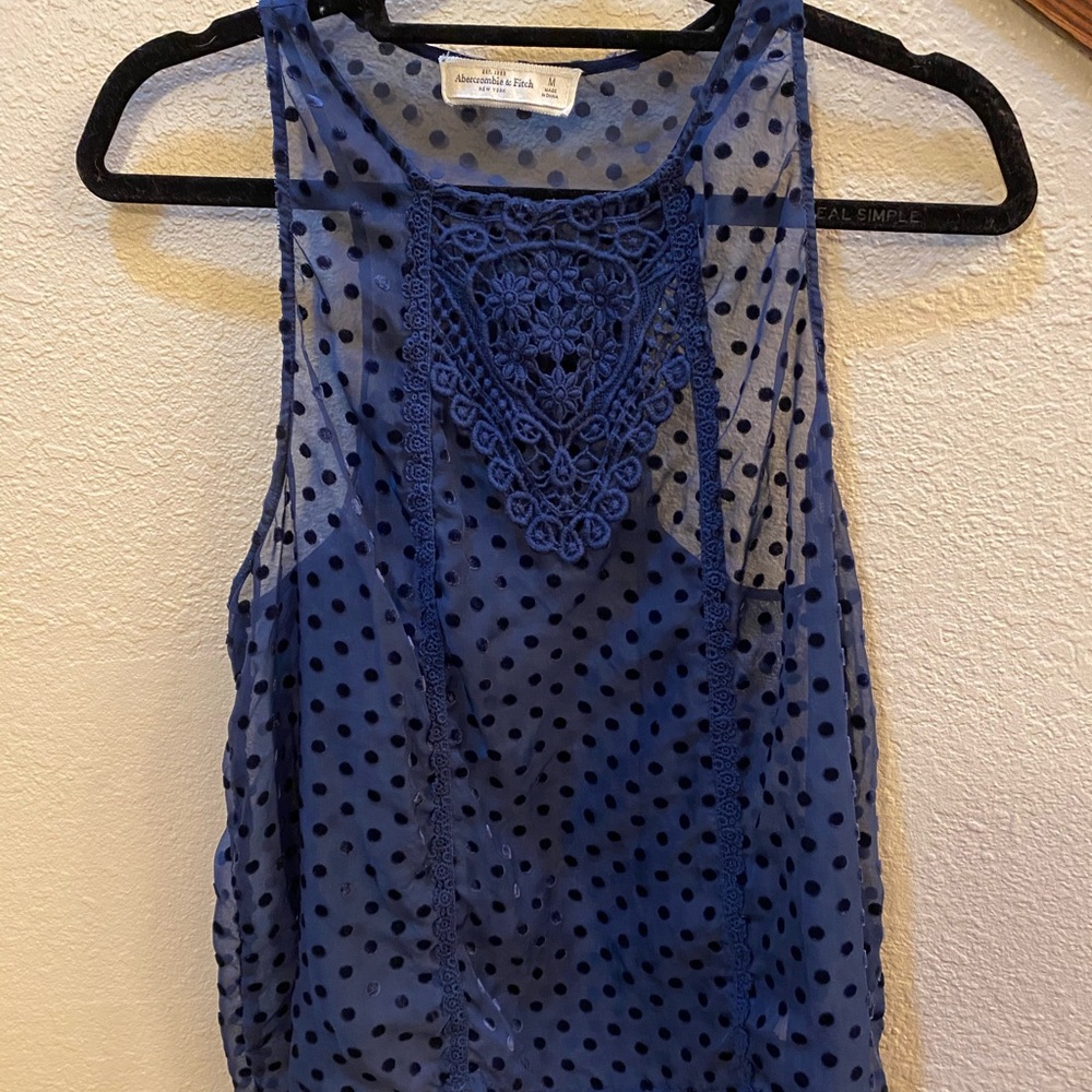 Abercrombie and Fitch Macy polka dot tank top